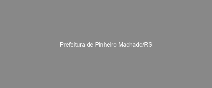 Provas Anteriores Prefeitura de Pinheiro Machado/RS